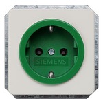 Купить 5UB1481 DELTA PROFIL ТИТАНОВО-БЕЛЫЙ РОЗЕТКА SCHUKO ЗЕЛЕНОЕ ГНЕЗДО 10A DC/16А AC 250В С БЕЗРЕЗЬБОВЫМИ КОНТАКТНЫМИ ЗАЖИМАМИ