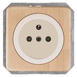 Купить 5UB1615 DELTA NATUR КЛЕН РОЗЕТКА SCHUKO 16A AC 250В  C ЗАЩИТНЫМ КОНТАКТОМ  C БЕЗРЕЗЬБОВЫМИ КОНТАКТНЫМИ ЗАЖИМАМИ ЭЛ.-МЕХ. ЧАСТЬ