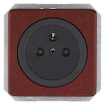 Купить 5UB1658 DELTA NATUR КРАСНЫЙ КЛЕН РОЗЕТКА SCHUKO 16A AC 250В  C ЗАЩИТНЫМ КОНТАКТОМ C БЕЗРЕЗЬБОВЫМИ КОНТАКТНЫМИ ЗАЖИМАМИ ЭЛ.-МЕХ.ЧАСТЬ