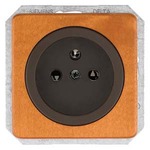 Купить 5UB1675 DELTA NATUR ВИШНЯ КЛЕН РОЗЕТКА SCHUKO 16A AC 250В  C ЗАЩИТНЫМ КОНТАКТОМ  C БЕЗРЕЗЬБОВЫМИ КОНТАКТНЫМИ ЗАЖИМАМИ ЭЛ.-МЕХ. ЧАСТЬ