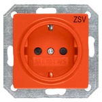 Купить 5UB1901 (5UB19O1) DELTA I-SYSTEM РОЗЕТКА SCHUKO С ЗАЩИТОЙ ОТ ПРИКОСНОВЕНИЯ НАДПИСЬ ZSV ОРАНЖЕВЫЙ, 55MM X 55MM