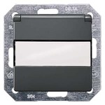 Купить 5UB1922 DELTA I-SYSTEM ЧЕРНЫЙ МЕТАЛЛИК РОЗЕТКА SCHUKO 10A DC/16А AC 250В C ЗАЩИТНЫМ КОНТАКТОМ  C ОТКИДЫВАЮЩЕЙСЯ КРЫШКОЙ C БЕЗРЕЗЬБОВЫМИ КОНТАКТНЫМИ ЗАЖИМАМИ И ПОЛЕМ ДЛЯ НАДПИСИ ЭЛ.-МЕХ.ЧАСТЬ