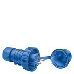 Купить 5UH1150 (5UH115O) DELTA FLACHE СИНИЙ ВИЛКА SCHUKO 10А 250В IP68 С ЗАЩИТНОЙ КРЫШКОЙ