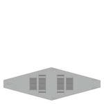 Купить 8PQ2304-4BA10 (8PQ23044BA10, 8PQ23O4-4BA1O, 8PQ23O44BA1O) Верхняя пластина для углового каркаса IP40/D400
