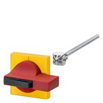 Купить 8UC7222-3BB20 (8UC72223BB20, 8UC7222-3BB2O, 8UC72223BB2O) ДВЕРНОЙ ПРИВОД 8UC7 РУЧКА КРАСНАЯ, МАСКИРУЮЩАЯ РАМКА ЖЕЛТАЯ FOR SWITCH DISCONNECTOR 3KL52, 3KM52, 3KL53, 3KM53, 3KA FOR ACTUATING SHAFTS 8X8MM