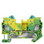 Купить 8WH3000-0CF07 (8WH30000CF07, 8WH3OOO-OCFO7, 8WH3OOOOCFO7) PE TERMINAL WITH QUICK CONNECTION, SECTION: 0.5 - 2.5 MM2, WIDTH:6.2MM, COLOR: GREEN-YEL.