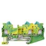 Купить 8WH3003-0CE07 (8WH30030CE07, 8WH3OO3-OCEO7, 8WH3OO3OCEO7) PE TERMINAL WITH QUICK CONNECTION, 3 CONNECT. POINTS, SECTION: 0.25 - 1.5 MM2, WIDTH:5.2MM, COLOR: GREEN-YEL.